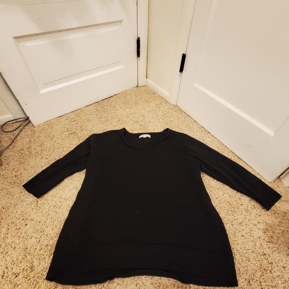Loft Plus navy cotton sweater
